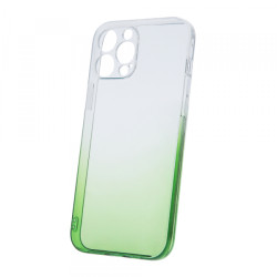 Viedtālruņa aizmugurējais vāciņš Apple iPhone 15 Pro Max Gradient 2mm Green, Transparent