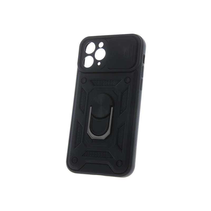 Viedtālruņa aizmugurējais vāciņš Apple iPhone 15 Pro Defender slide Black
