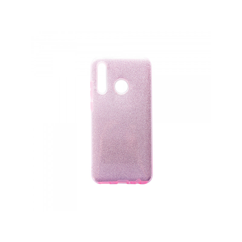 Viedtālruņa aizmugurējais vāciņš Huawei P Smart 2019 Glitter 3 in 1 Pink