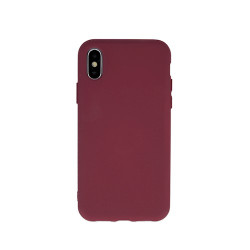 Viedtālruņa aizmugurējais vāciņš Apple iPhone 11 Silicon Burgundy