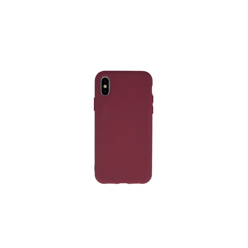 Viedtālruņa aizmugurējais vāciņš Apple iPhone 11 Silicon Burgundy
