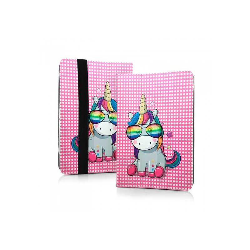 Planšetdatora universālais maciņš Unicorn Pink, With Design