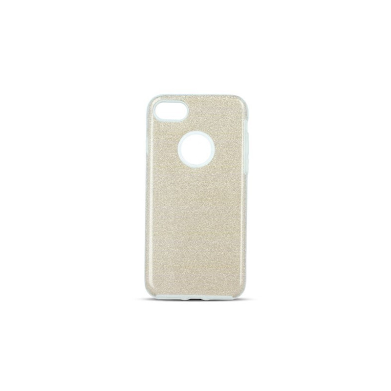 Viedtālruņa aizmugurējais vāciņš Apple iPhone 12 Mini Glitter 3 in 1 Gold