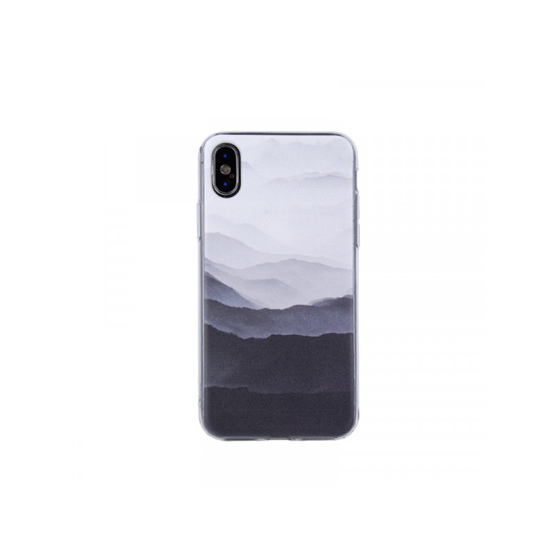 Viedtālruņa aizmugurējais vāciņš Samsung Galaxy A71 Ultra Trendy Nature 1 Grey, With Design