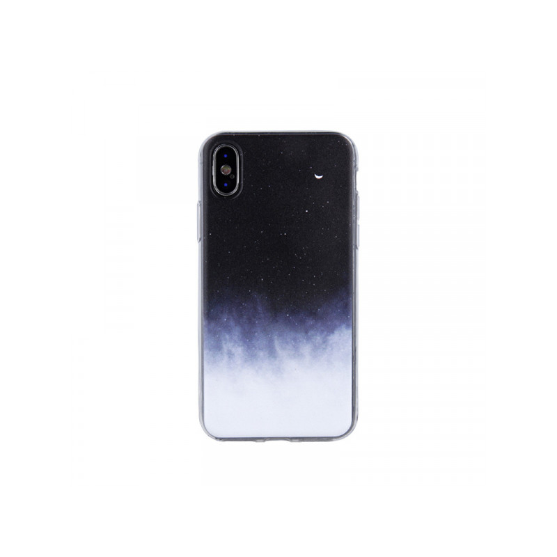 Viedtālruņa aizmugurējais vāciņš Apple iPhone X/XS Ultra Trendy Nature 2 Black, With Design