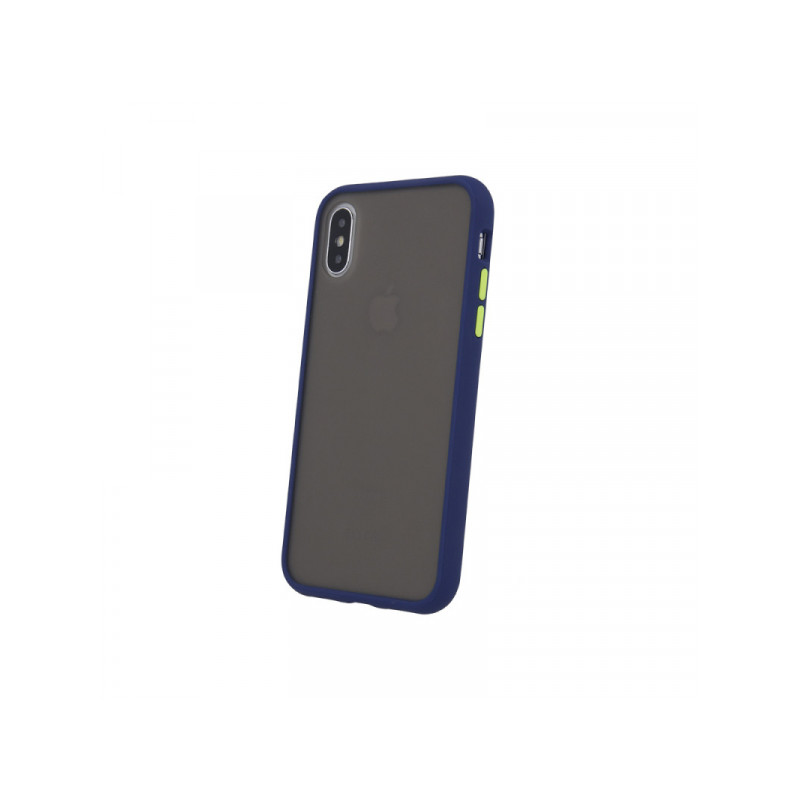 Viedtālruņa aizmugurējais vāciņš Apple iPhone 12 Pro Colored Buttons Blue, Transparent