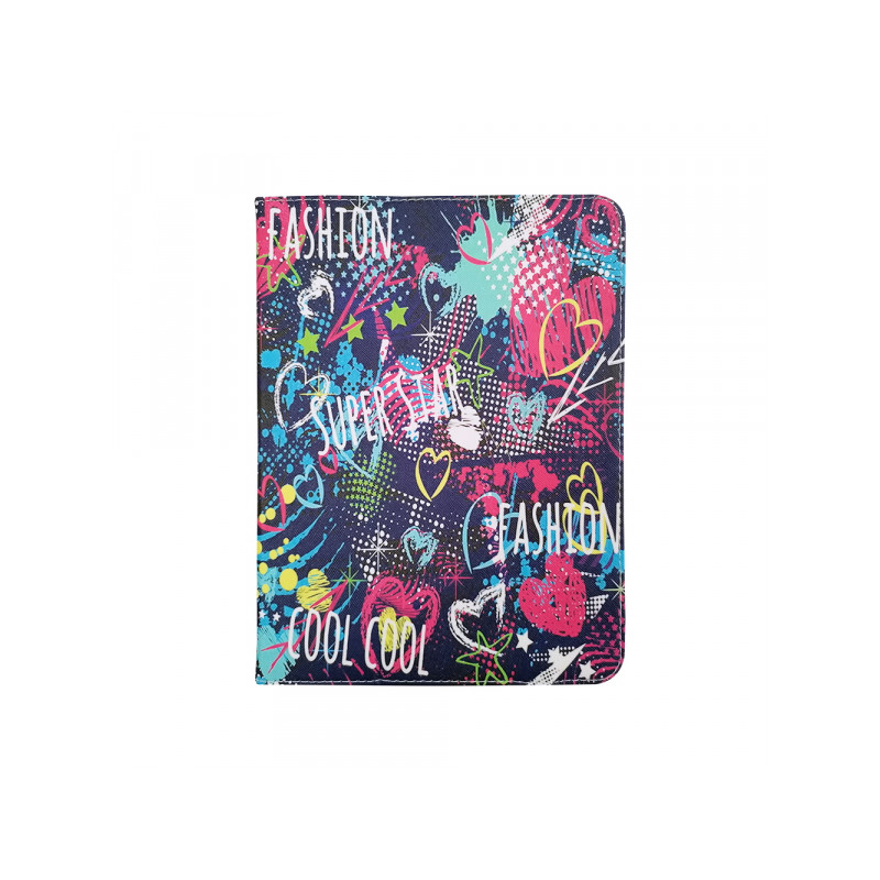 Planšetdatora universālais maciņš Graffiti Girl Mixed, With Design