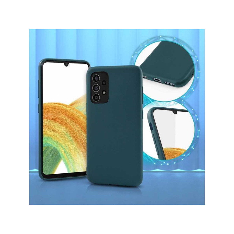 Viedtālruņa aizmugurējais vāciņš Samsung Galaxy S22 Plus Matt Tpu Forest Green