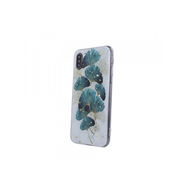 Viedtālruņa aizmugurējais vāciņš Samsung Galaxy S22 Gold Glam Leaves Mixed, With Design