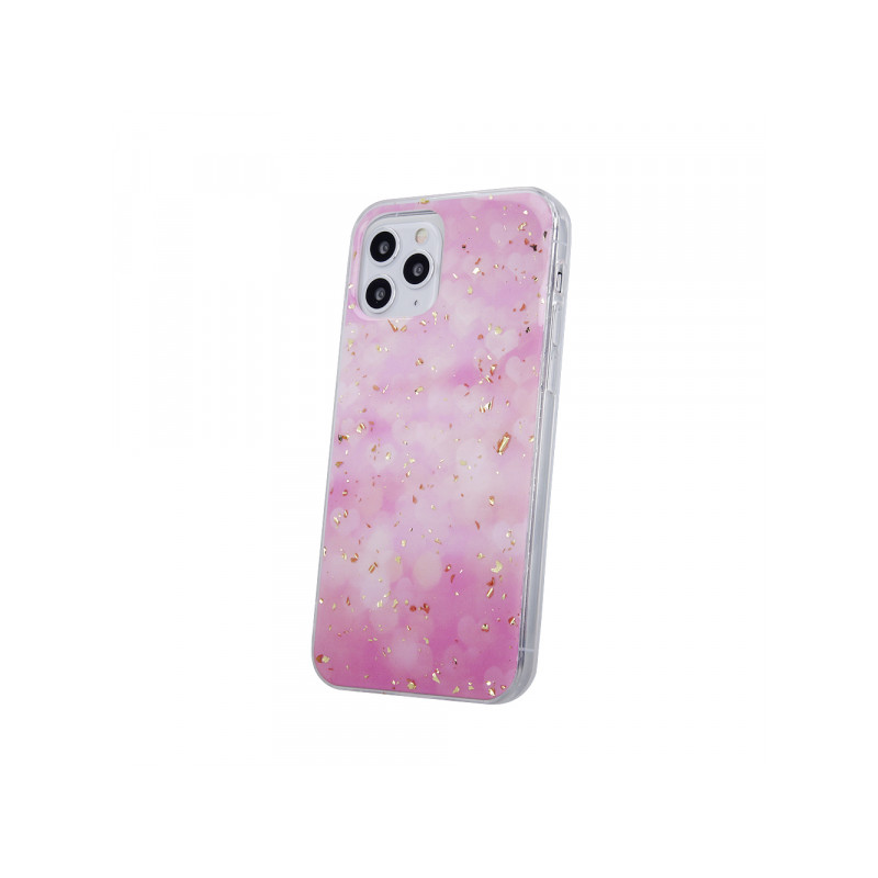 Viedtālruņa aizmugurējais vāciņš Samsung Galaxy A30S / A50 / A50S Gold Glam Pink, With Design