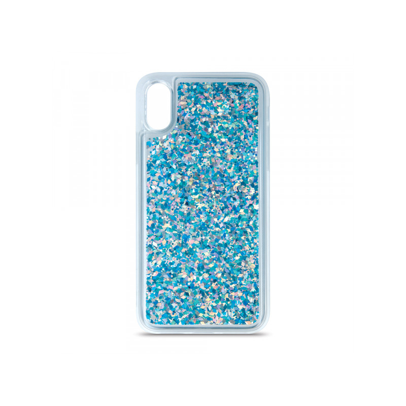 Viedtālruņa aizmugurējais vāciņš Samsung Galaxy A10 Liquid Sparkle Blue, Transparent