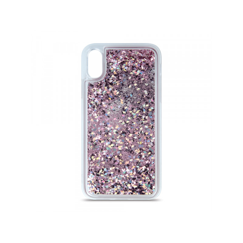 Viedtālruņa aizmugurējais vāciņš Xiaomi Redmi Note 12 Pro Liquid Sparkle Transparent, Purple
