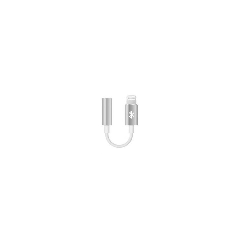 Audio kabeļa pārveidotājs Adapter 11cm 3,5mm to Lightning White