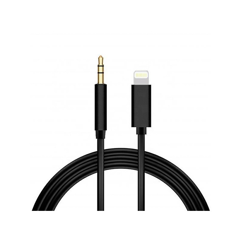 Audio kabelis Digital Audio 3,5mm to Lightning Black
