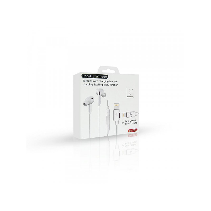 Austiņas ar vadu JH-015 Lightning White