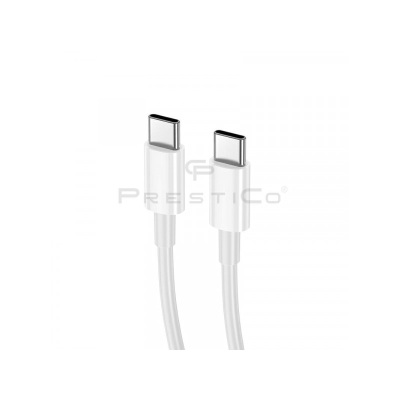 Kabelis T5 Type-C to Type-C White