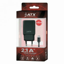 Lādēšanas komplekts U21 plus Type-C cable Black