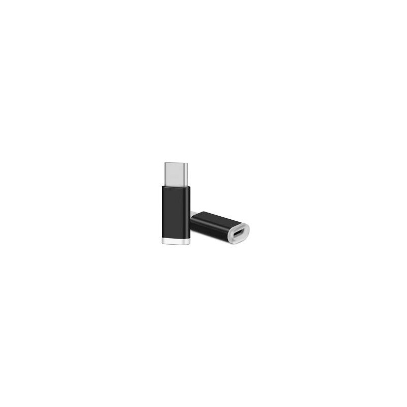 Kabeļa pārveidotājs Adapter Micro USB to Type-C Black