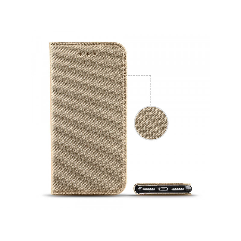 Viedtālruņa atveramais maciņš Apple iPhone 11 Pro Max Smart Magnet Gold