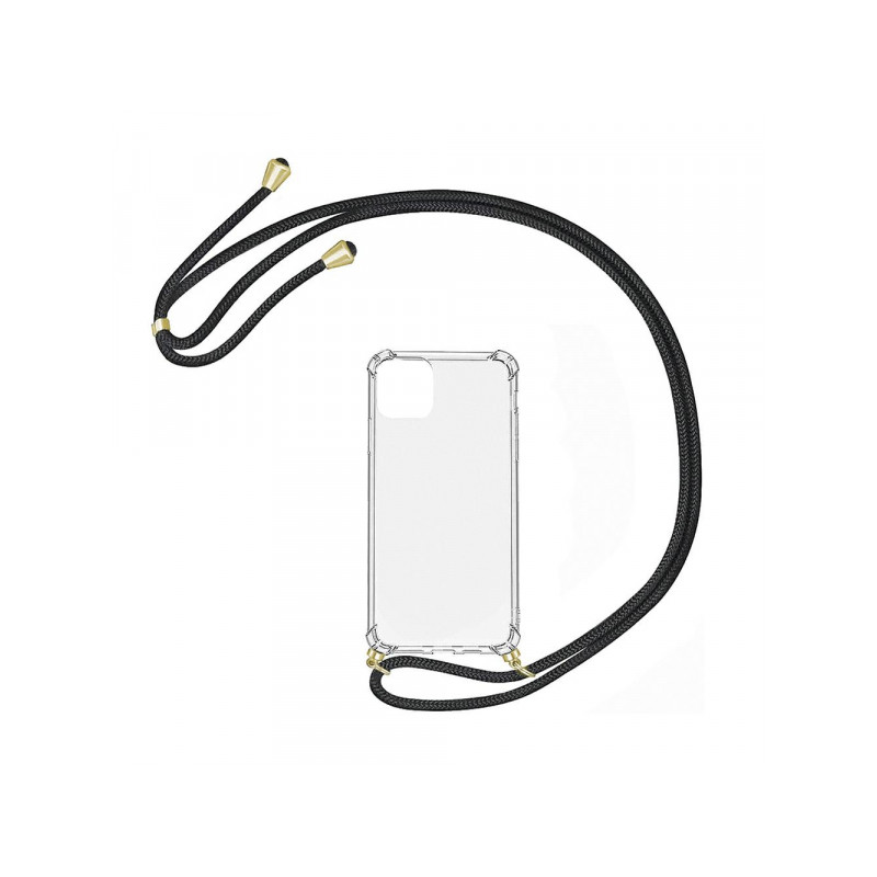 Viedtālruņa aizmugurējais vāciņš Huawei P Smart 2019 Rope Black, Transparent