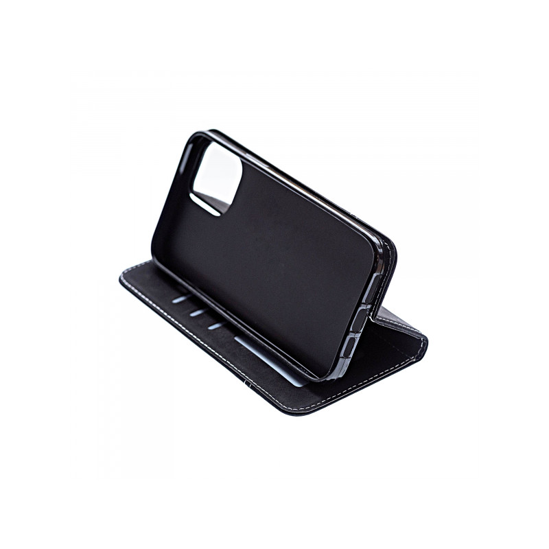 Viedtālruņa atveramais maciņš Apple iPhone 12 Pro Max Suede Black