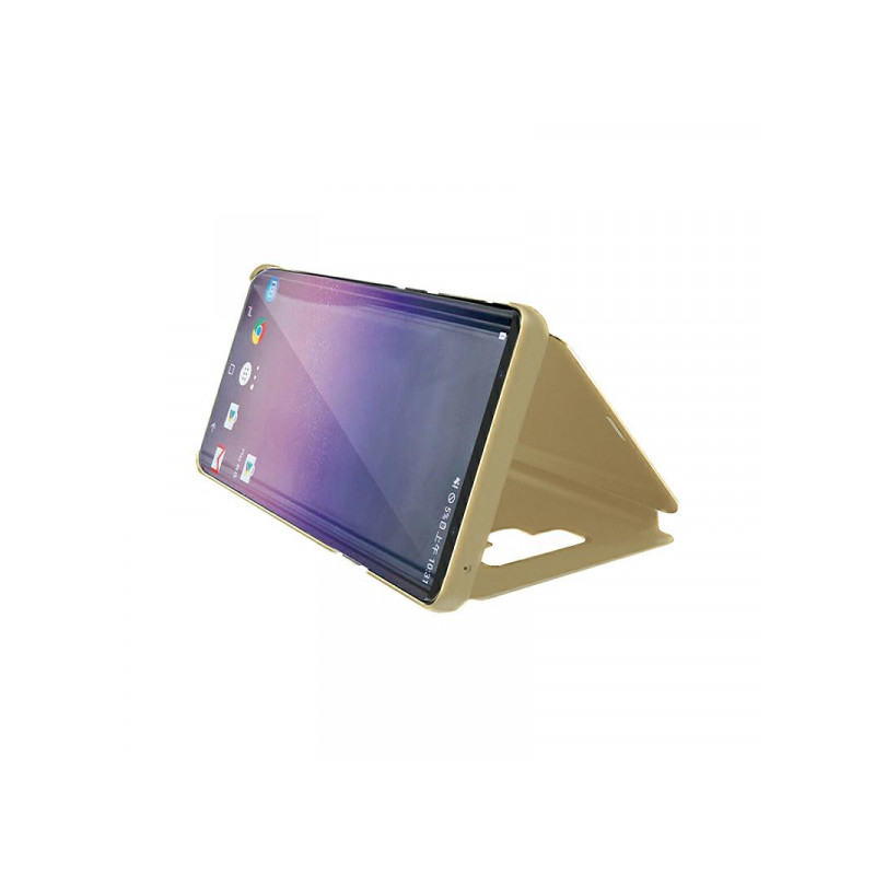 Viedtālruņa atveramais maciņš Samsung Galaxy A72 / A72 5G Clear View Gold