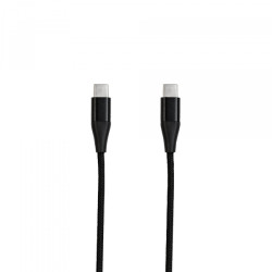 Kabelis Braided Type-C to Type-C Black