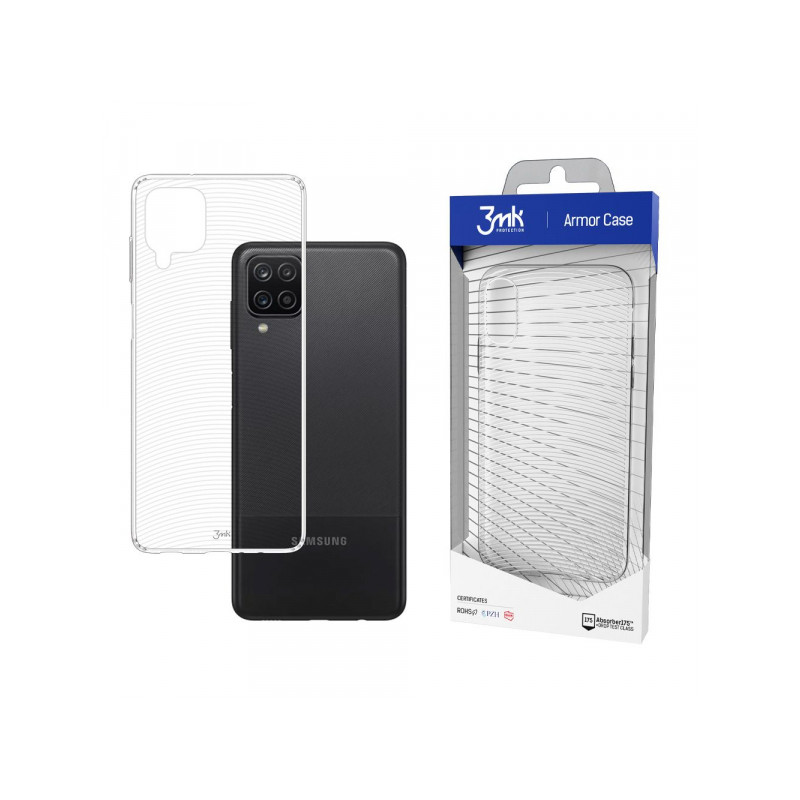 Viedtālruņa aizmugurējais vāciņš Samsung Galaxy A12 All-Safe ArmorCase Transparent