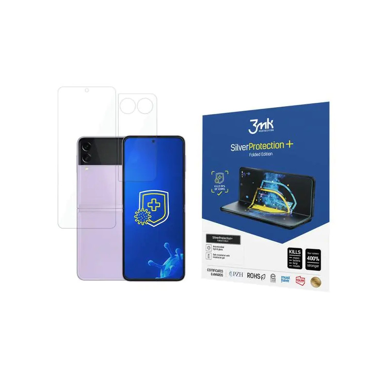 Viedtālruņa aizsargplēve Samsung Galaxy Z Flip 3 5G Silver Protection PL FE
