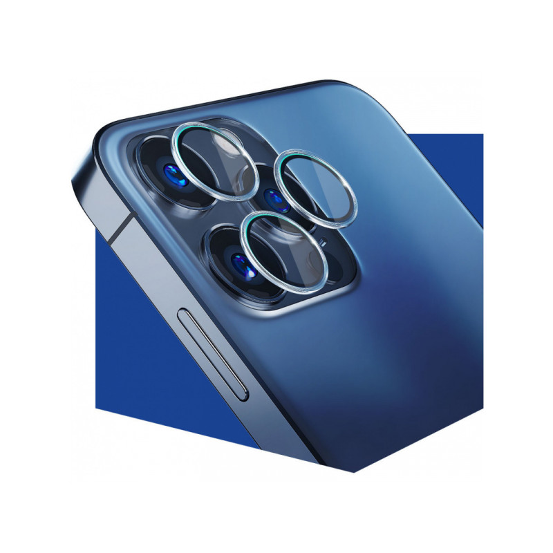 Viedtālruņa kameras aizsargstikls Apple iPhone 12 Pro Max Lens Pro Silver