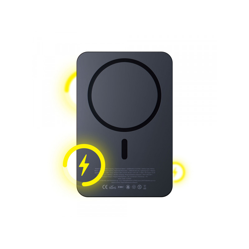 Ārējā baterija MagSynergy 10'000 mAh Black