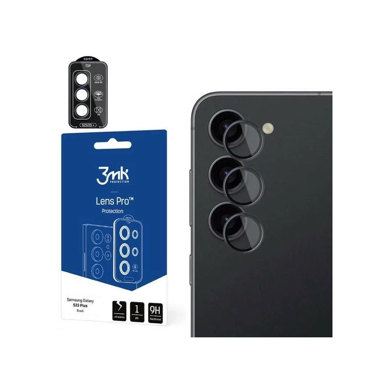 Viedtālruņa kameras aizsargstikls Samsung Galaxy S23 Lens Pro Black
