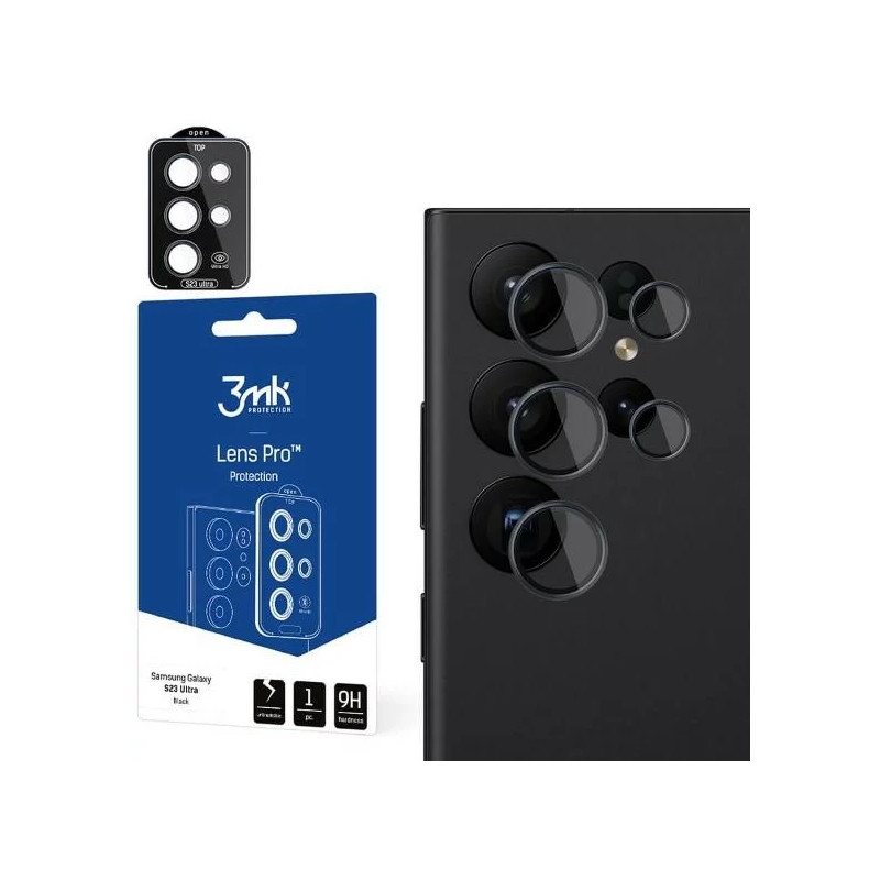 Viedtālruņa kameras aizsargstikls Samsung Galaxy S23 Ultra Lens Pro Black