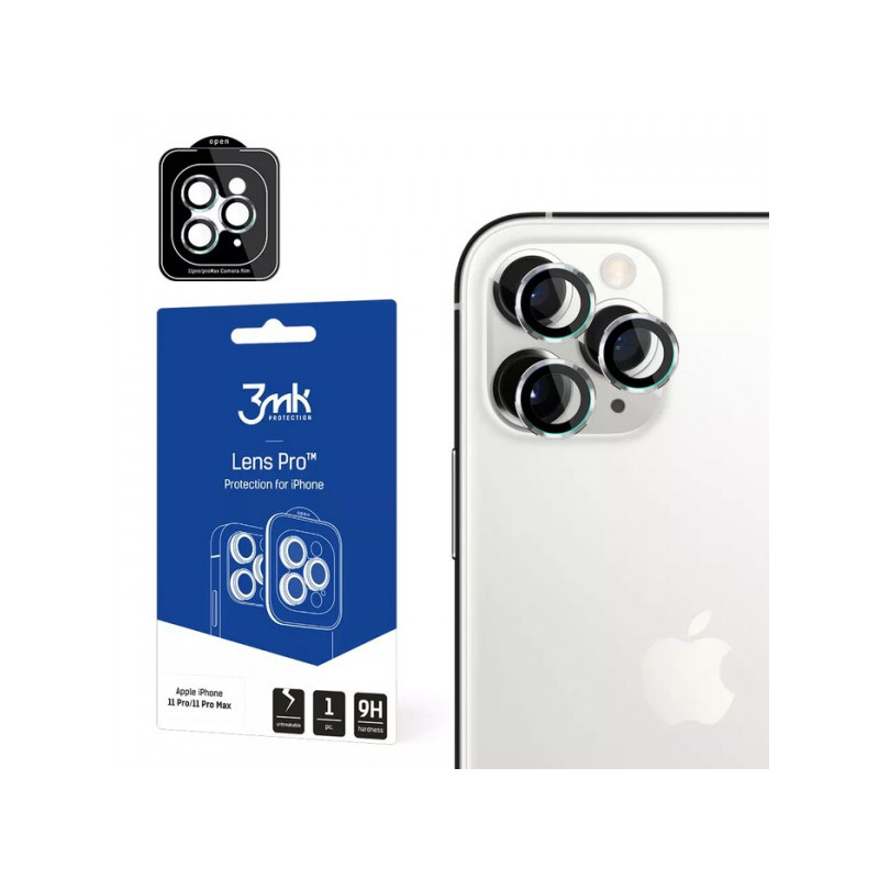 Viedtālruņa kameras aizsargstikls Apple iPhone 15 Pro Lens Pro Silver