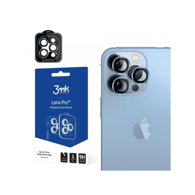Viedtālruņa kameras aizsargstikls Apple iPhone 15 Pro Max Lens Pro Blue