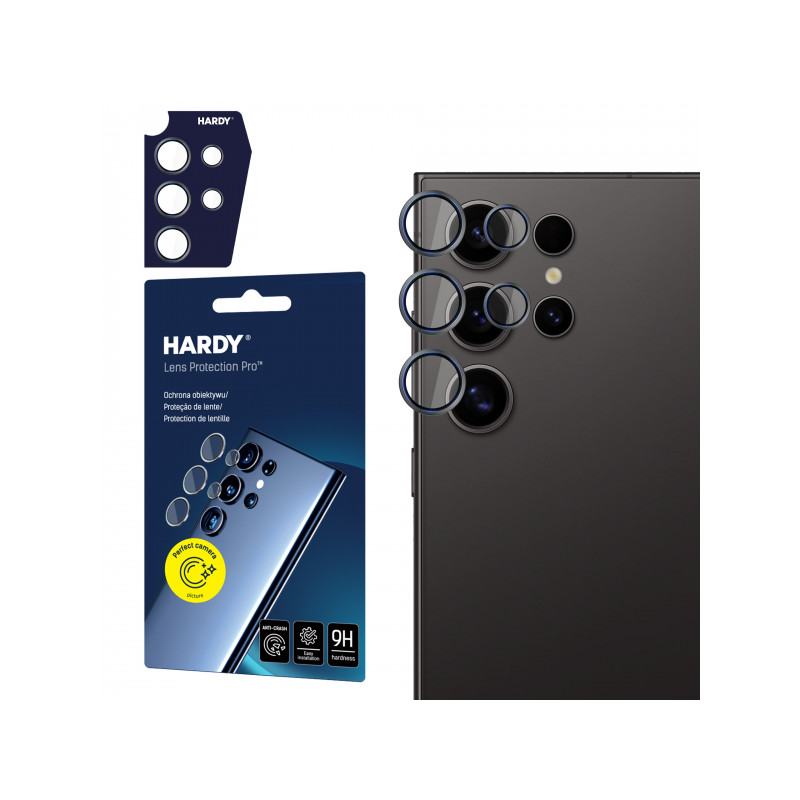 Viedtālruņa kameras aizsargstikls Samsung Galaxy S24 Ultra Hardy Lens Black