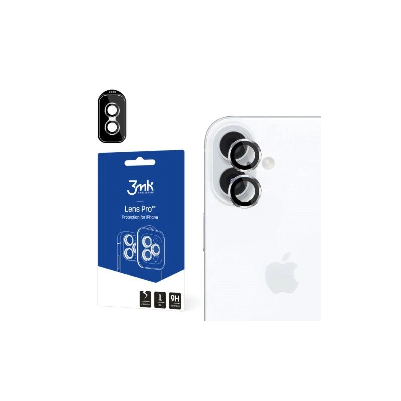 Viedtālruņa kameras aizsargstikls Apple Iphone 16 Plus Lens Pro Black