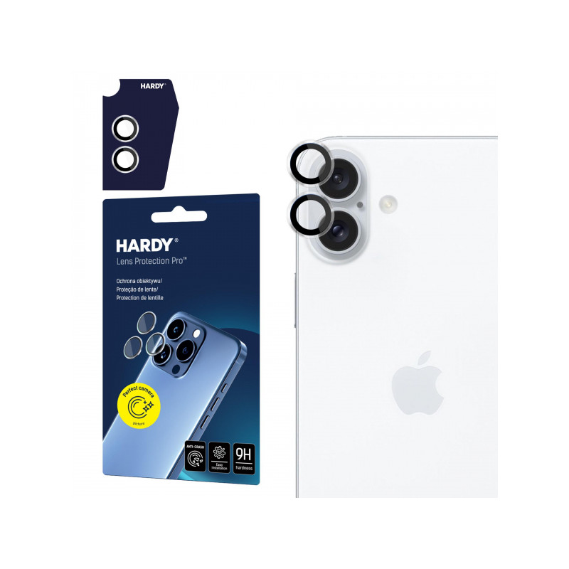 Viedtālruņa kameras aizsargstikls Apple Iphone 16 Plus Hardy Lens Transparent