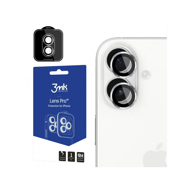 Viedtālruņa kameras aizsargstikls Apple iPhone 17 Lens Pro Silver