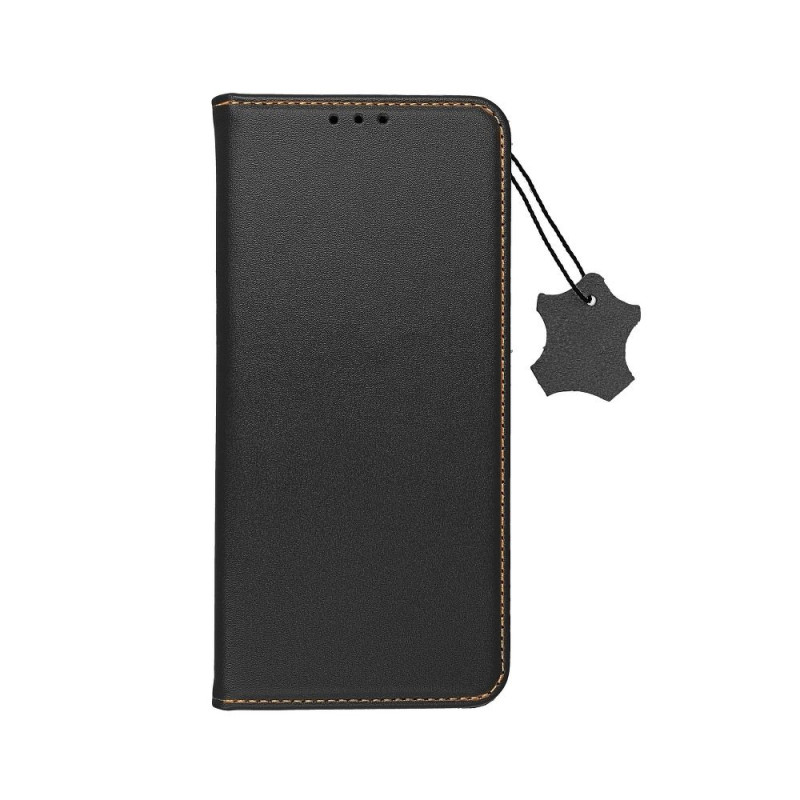 Viedtālruņa atveramais maciņš Samsung Galaxy A12 Leather Case Black
