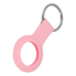 Viedā piekariņa maciņš Apple Silicone holder F-TAG Pink