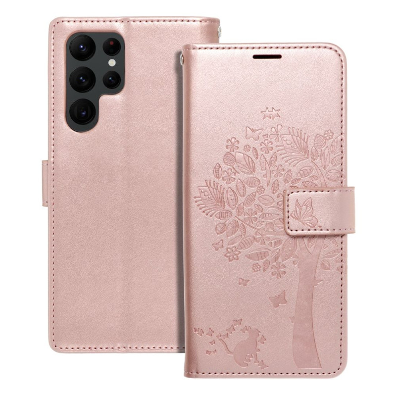 Viedtālruņa atveramais maciņš Samsung Galaxy S22 Plus Rose Gold