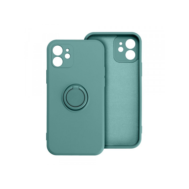 Viedtālruņa aizmugurējais vāciņš Apple iPhone 13 Pro Max Silicone Ring Green