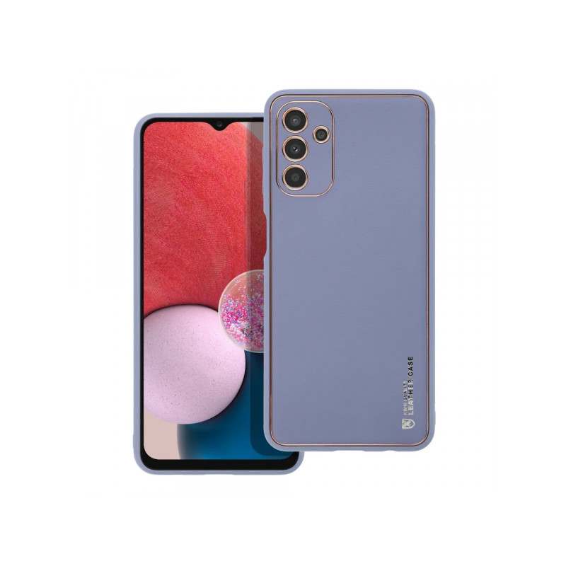 Viedtālruņa aizmugurējais vāciņš Samsung Galaxy A13 5G Leather Blue