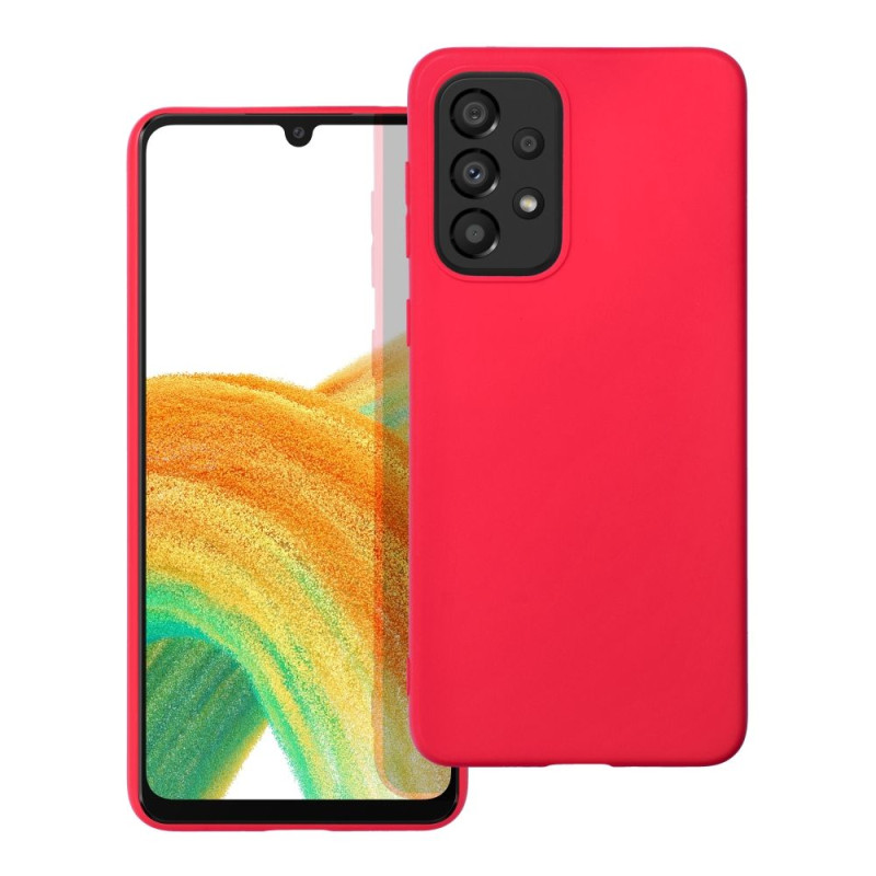 Viedtālruņa aizmugurējais vāciņš Samsung Galaxy A33 5G Soft Red