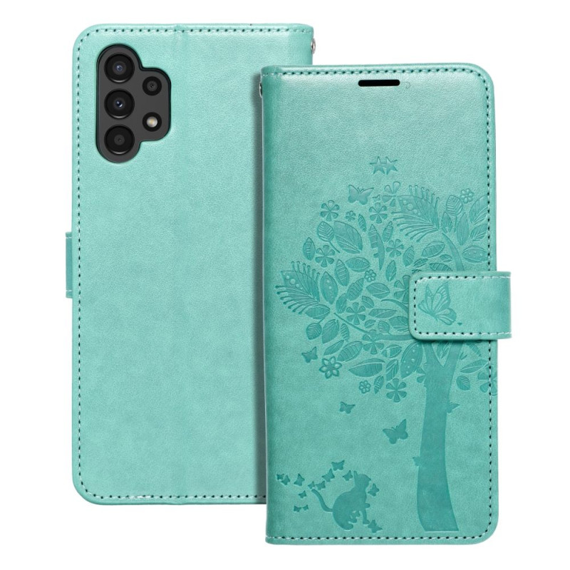Viedtālruņa atveramais maciņš Samsung Galaxy A13 Mezzo Book Tree Green