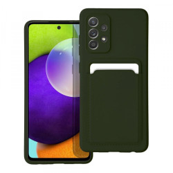 Viedtālruņa aizmugurējais vāciņš Samsung Galaxy A52 / A52 5G / A52s 5G CARD Case Green