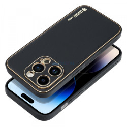 Viedtālruņa aizmugurējais vāciņš Apple iPhone 14 Plus Leather Black