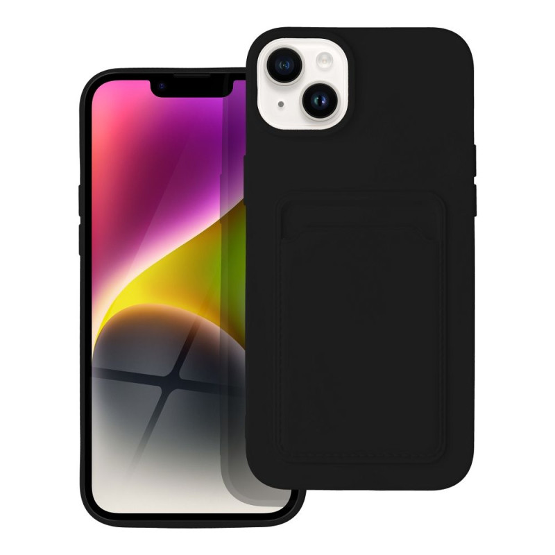 Viedtālruņa aizmugurējais vāciņš Apple iPhone 14 Plus CARD Case Black