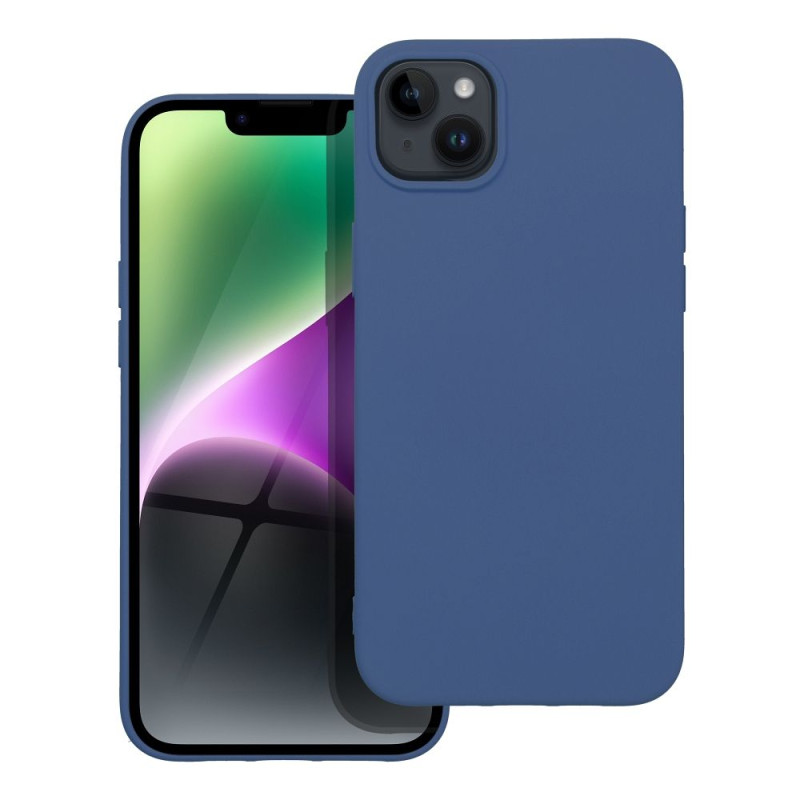 Viedtālruņa aizmugurējais vāciņš Apple iPhone 14 Plus Silicone PART Blue